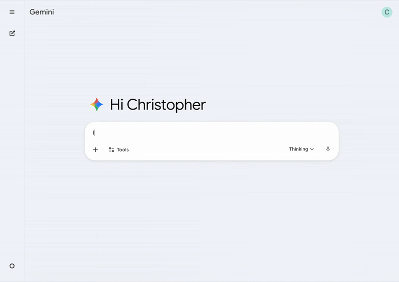 Um GIF destacando o detector de imagens AI do Gemini em ação.