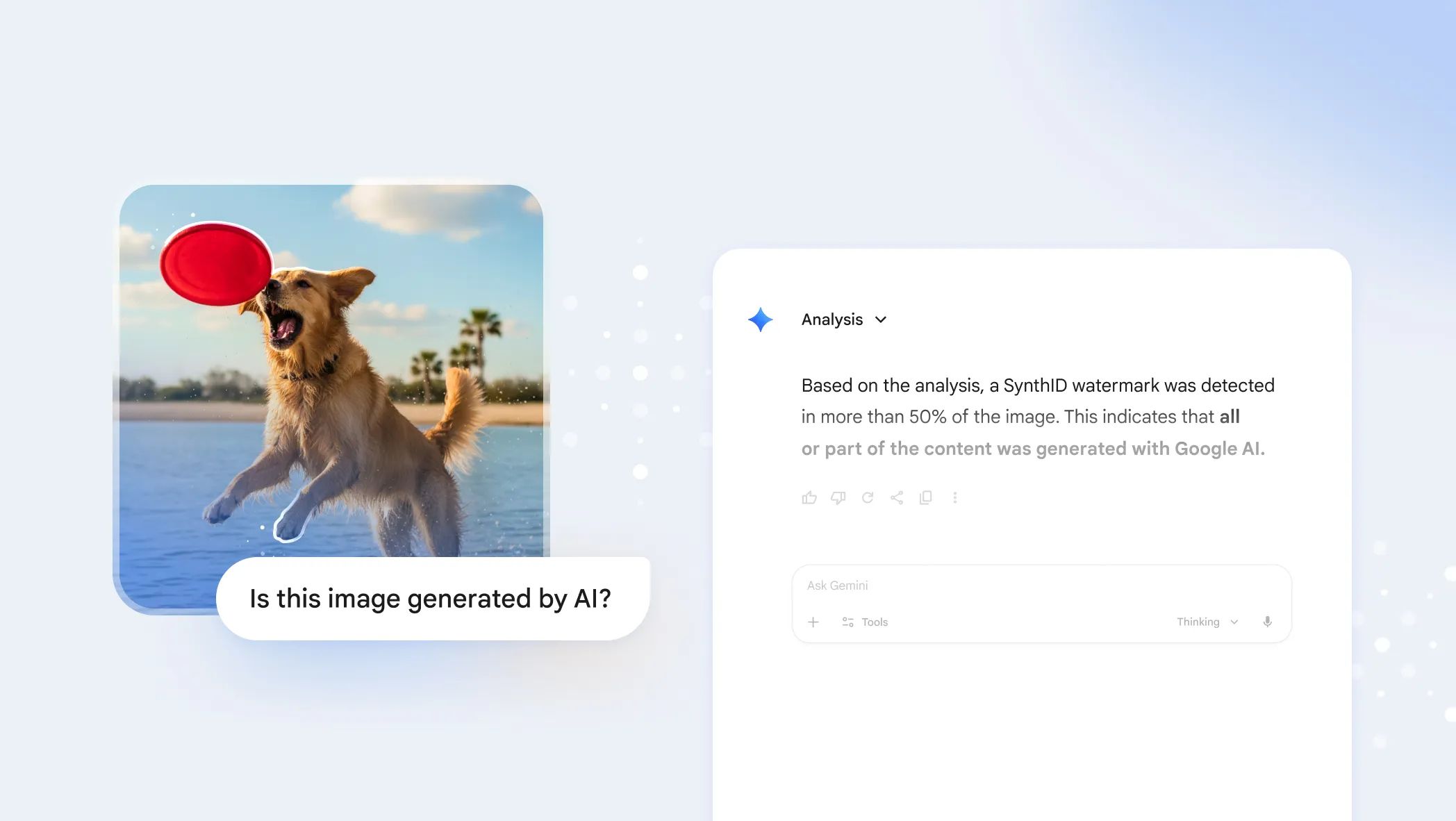 Gemini can now tell you whether that image is real or AI-generated