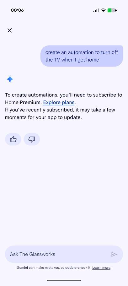 قم بالدردشة مع Gemini في تطبيق Google Home