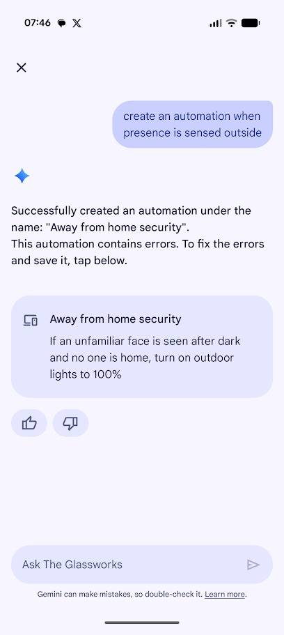 قم بالدردشة مع Gemini في تطبيق Google Home