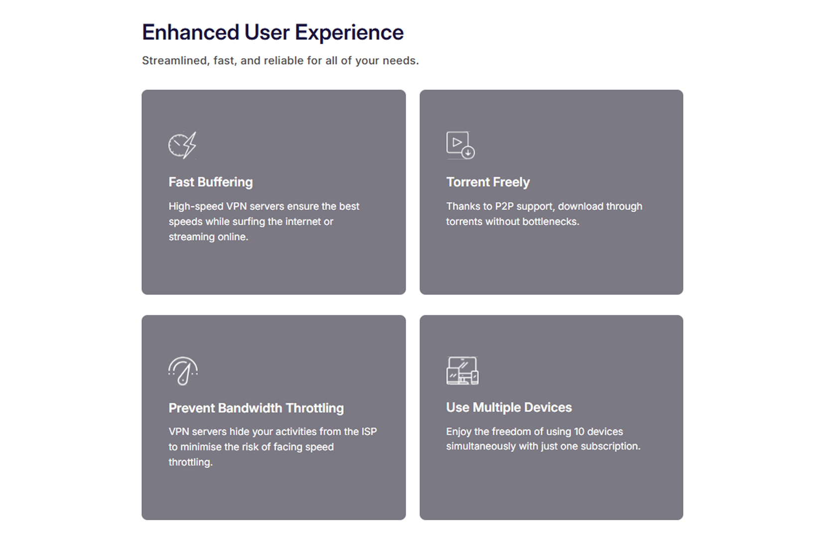 Experiência de usuário aprimorada do iProVPN.