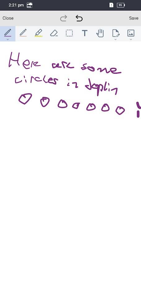 handwritten note in joplin app