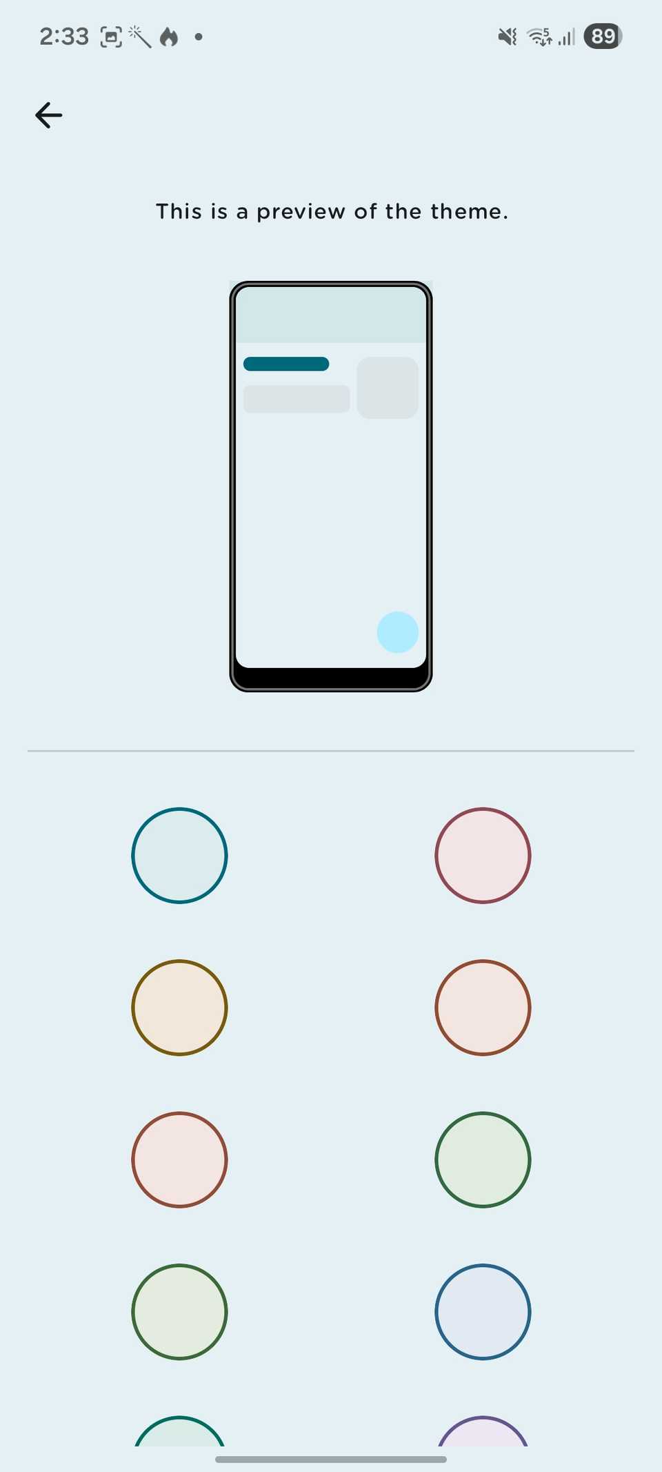 Tema dell'app Viaggio