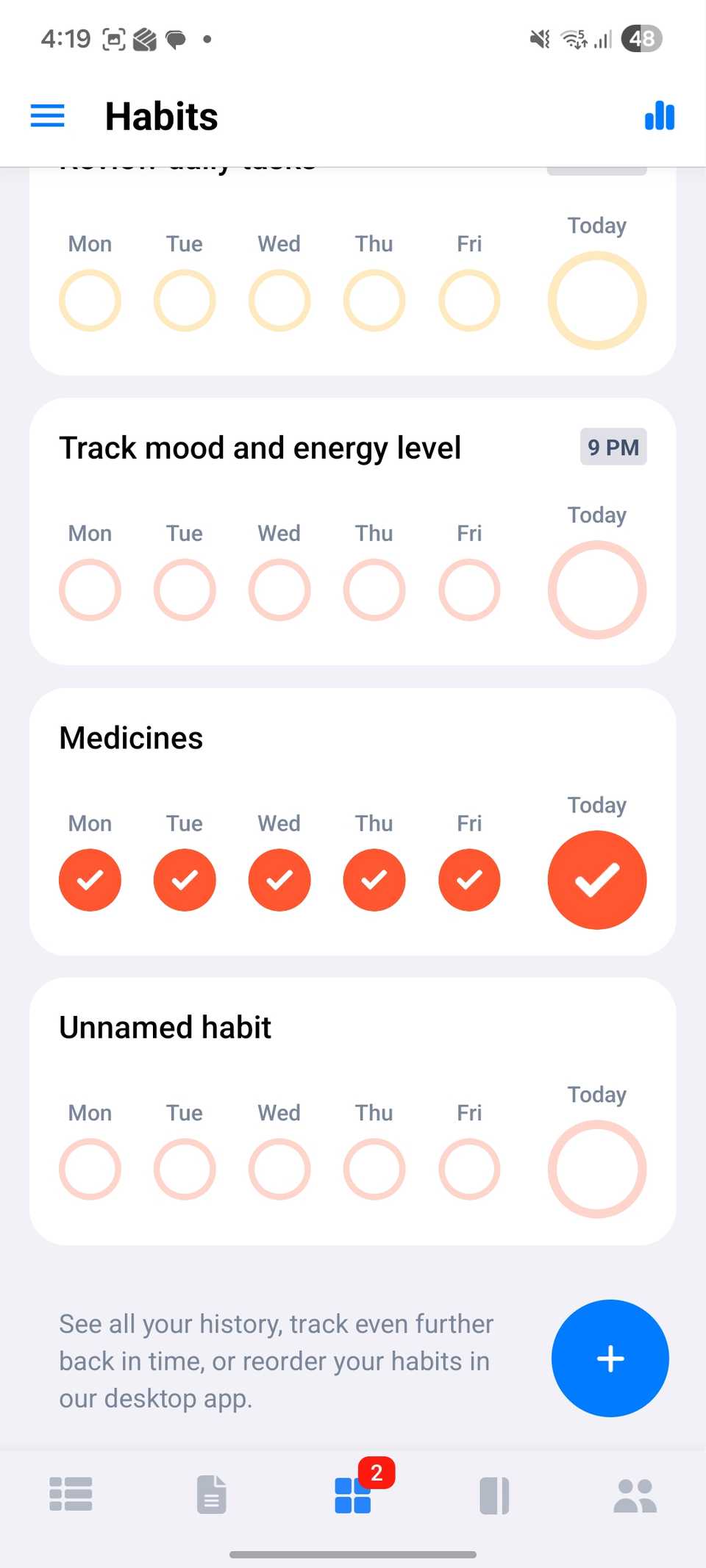 إن تطبيق إدارة مهام Android الذي لا أحد يتحدث عنه يتفوق في الواقع على العمالقة 3 Lunatask تعقب العادة