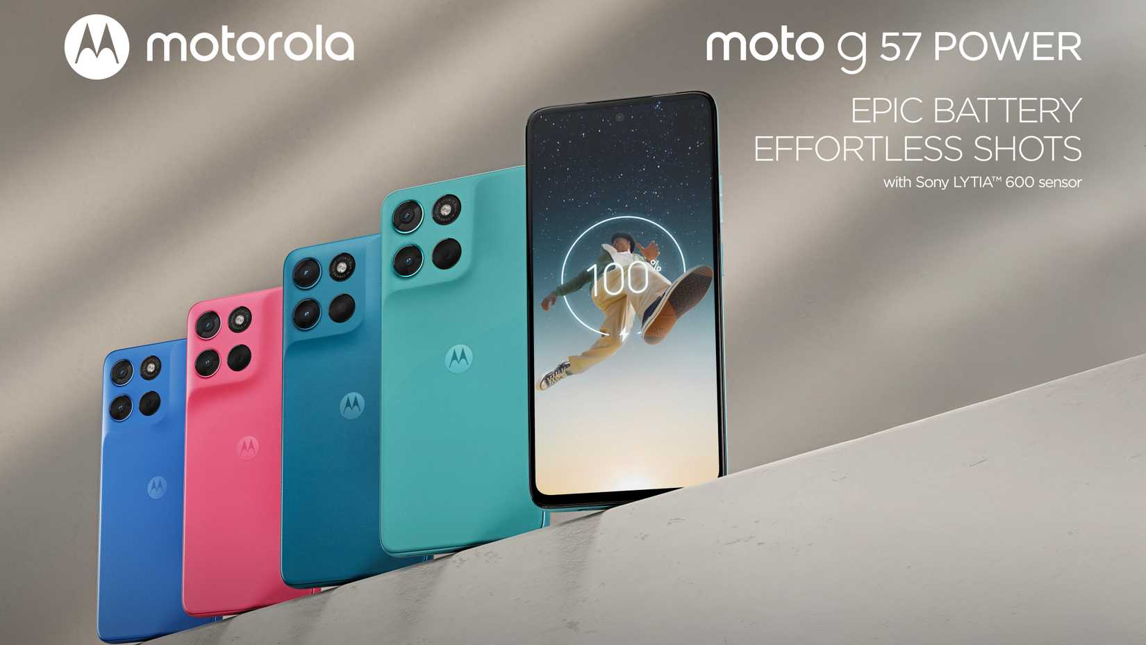 The Motorola G57 Power color options