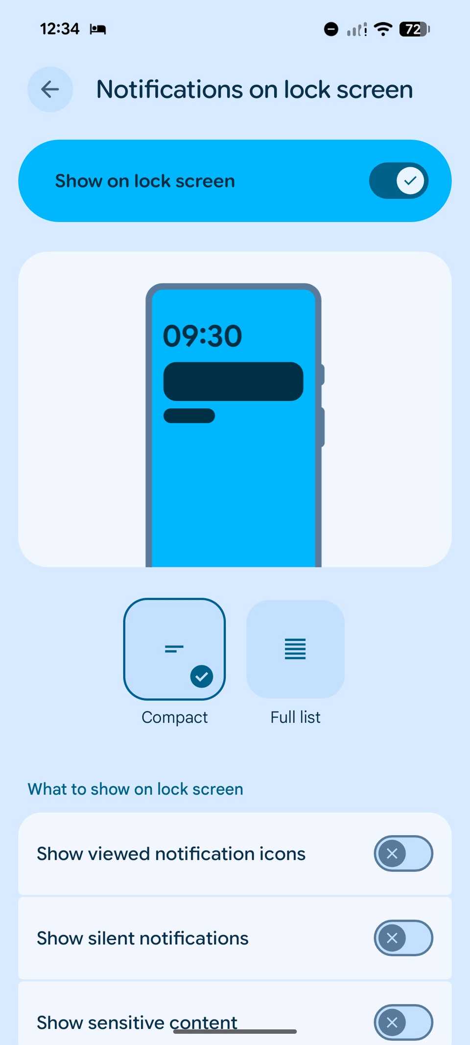 personalizzare le notifiche della schermata di blocco Pixel