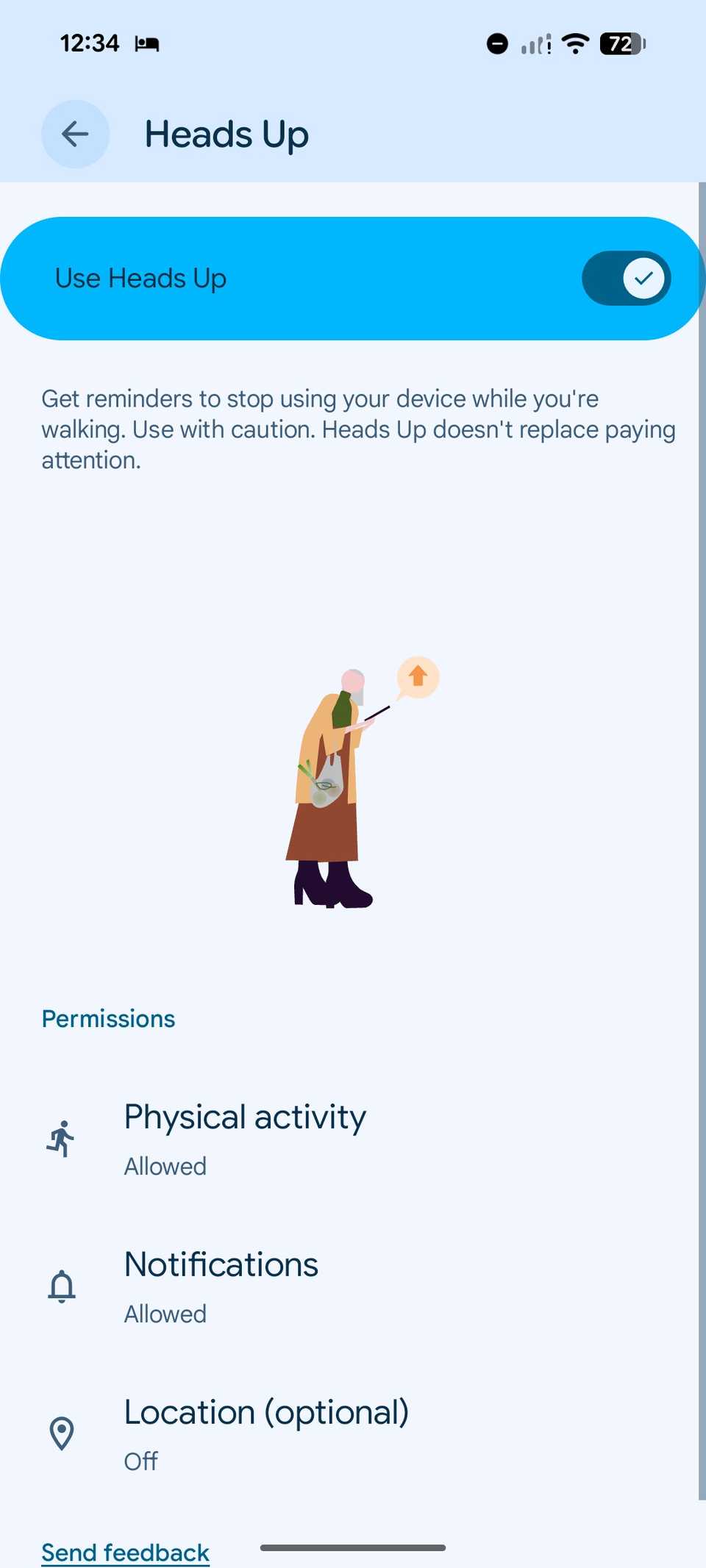 attiva l'avviso in Pixel