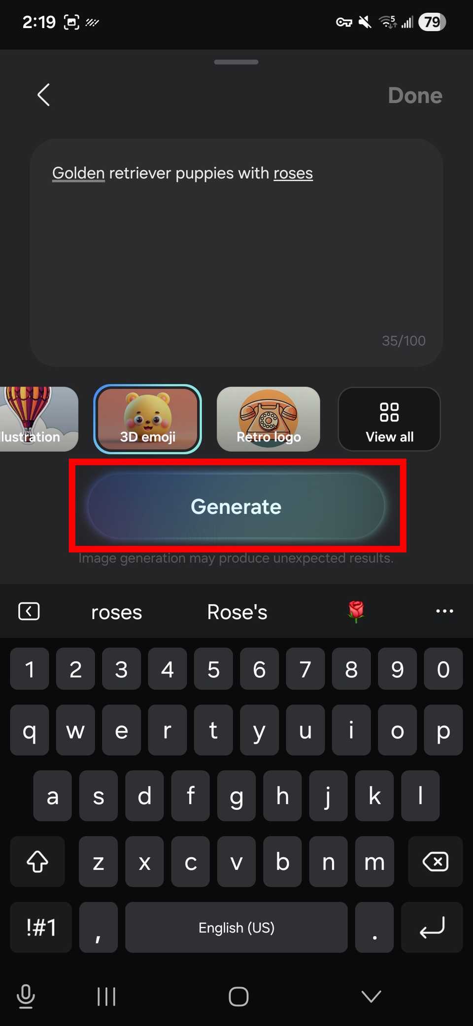 كيفية إنشاء وإرسال ملصقات AI باستخدام لوحة مفاتيح Samsung 9 samsung keyboard ai custom sticker 2