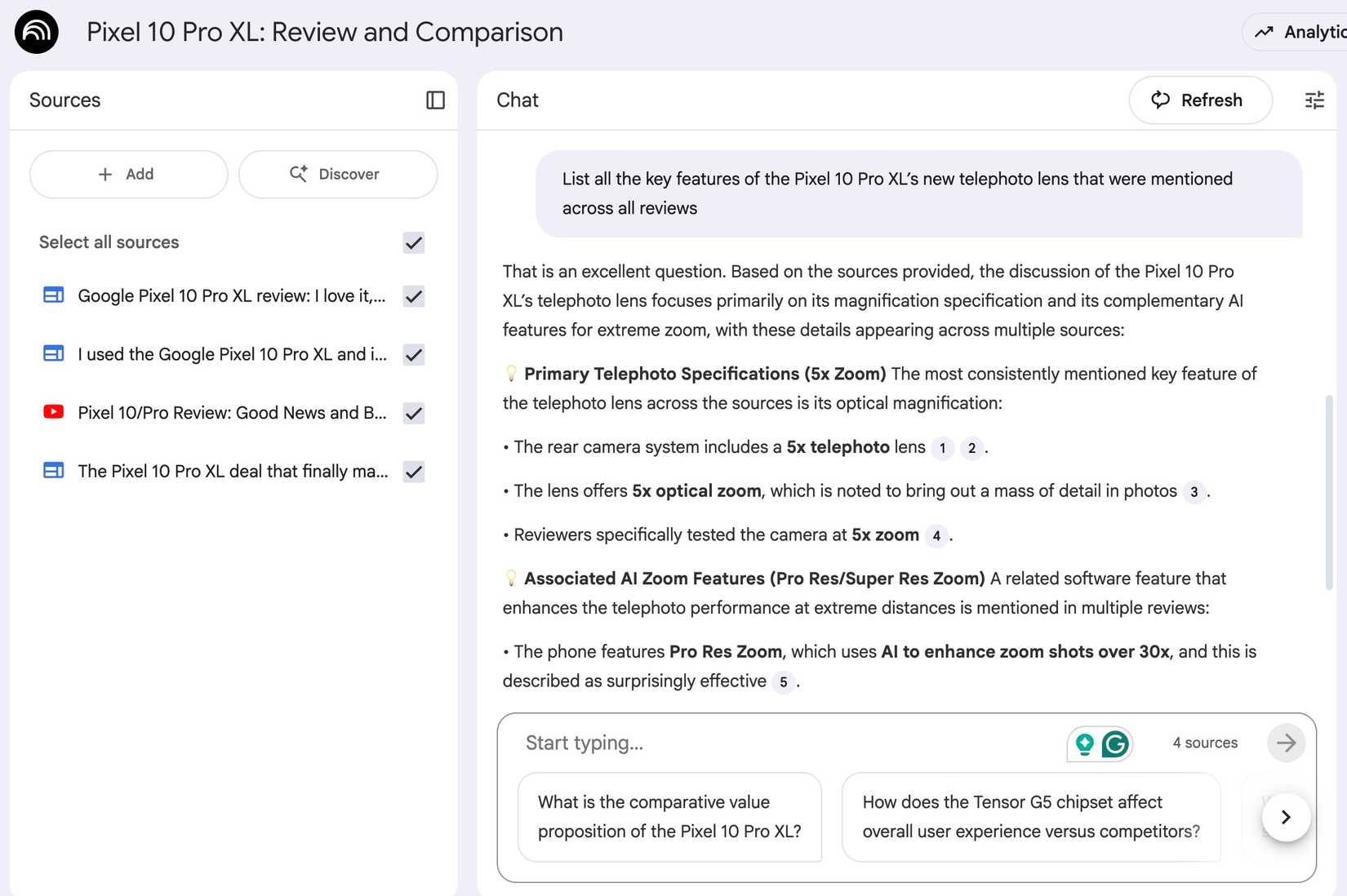 get answers in NotebookLM