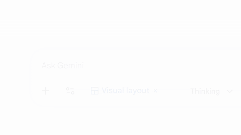 A GIF highlighting Gemini's visual layout.