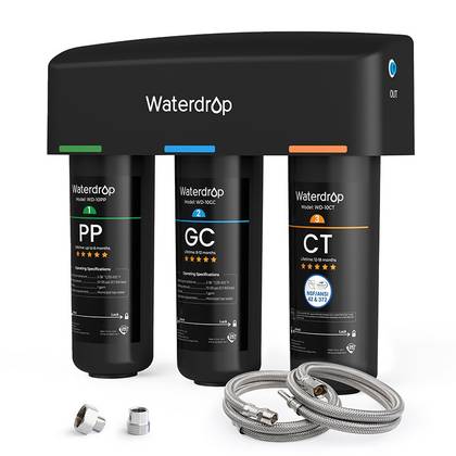 filtro waterdrop tsa su uno sfondo bianco