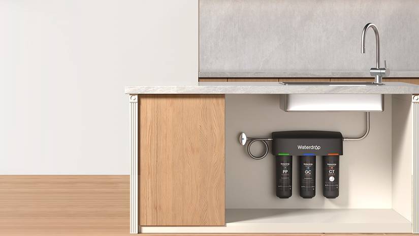 filtro waterdrop tsa sotto il lavandino