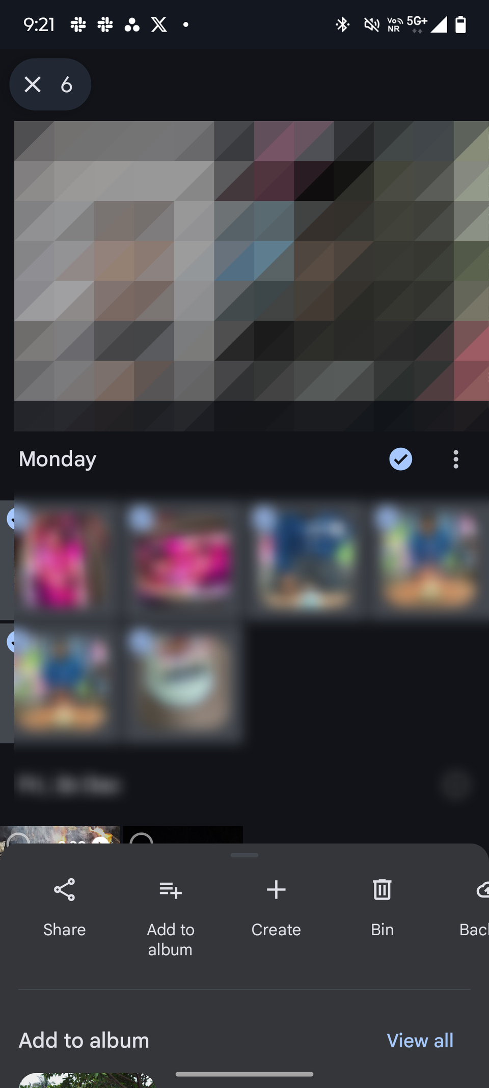 Screenshot showing Google photos