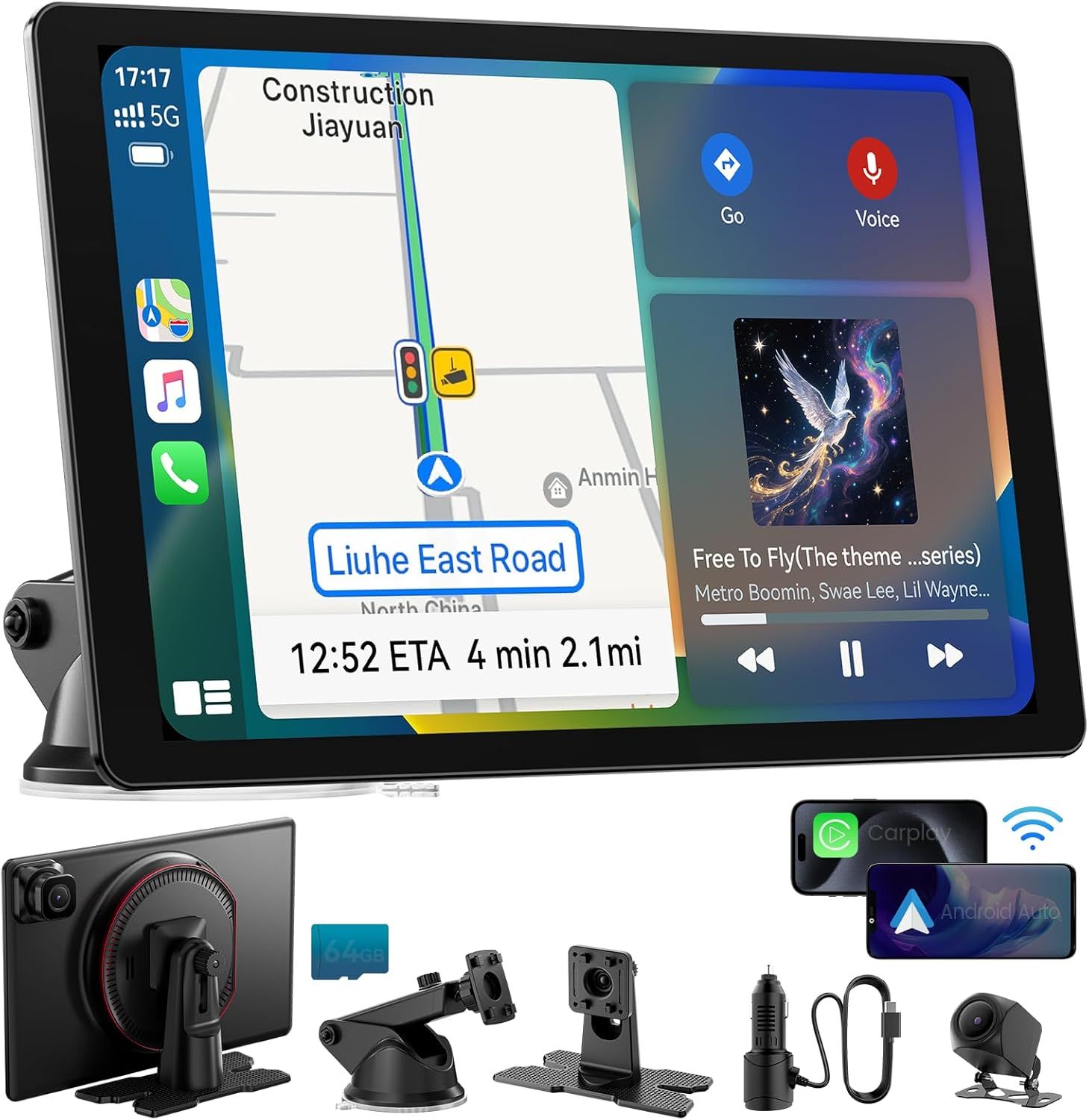 Elevate your drive with this stunning 11-inch Android Auto display