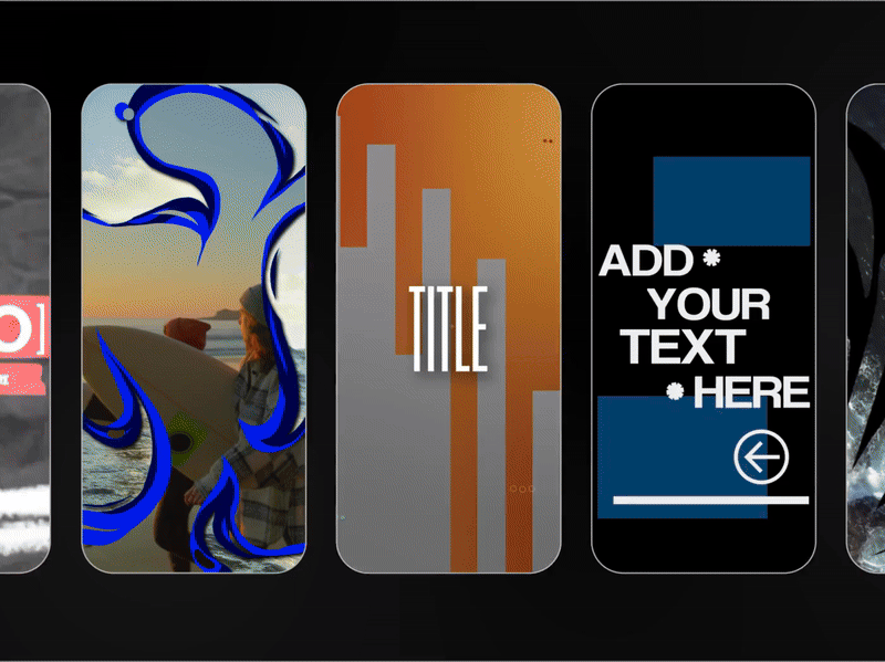 Um GIF destacando a seção de criação de Shorts do YouTube da Adobe.