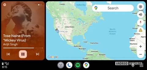 Mappe della barra di avanzamento del lettore musicale Android Auto Current-AA