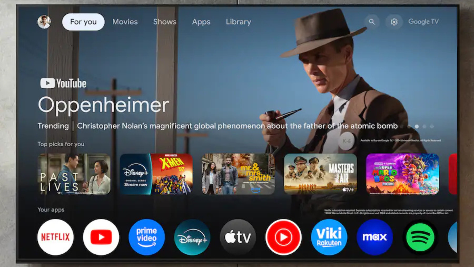 Hisense-98" Smart Google TV Hi-QLED 4K UHD serie Class QD5 (2025) a parete