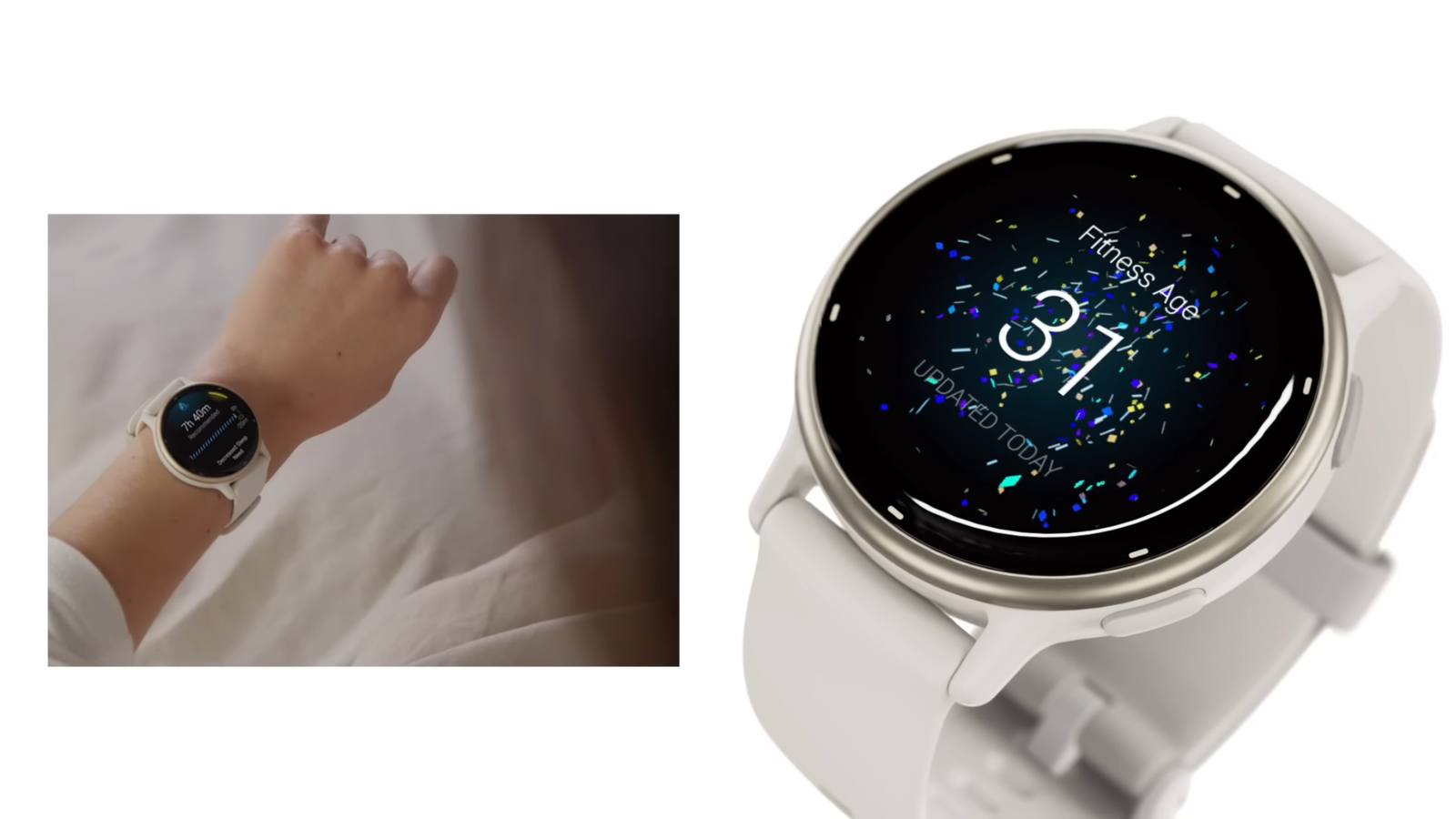 Person wearing Garmin Vivoactive 5