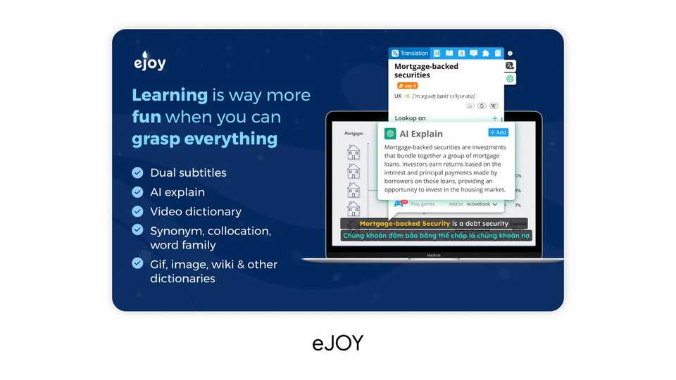 A graphic highlighting the eJoy extension.