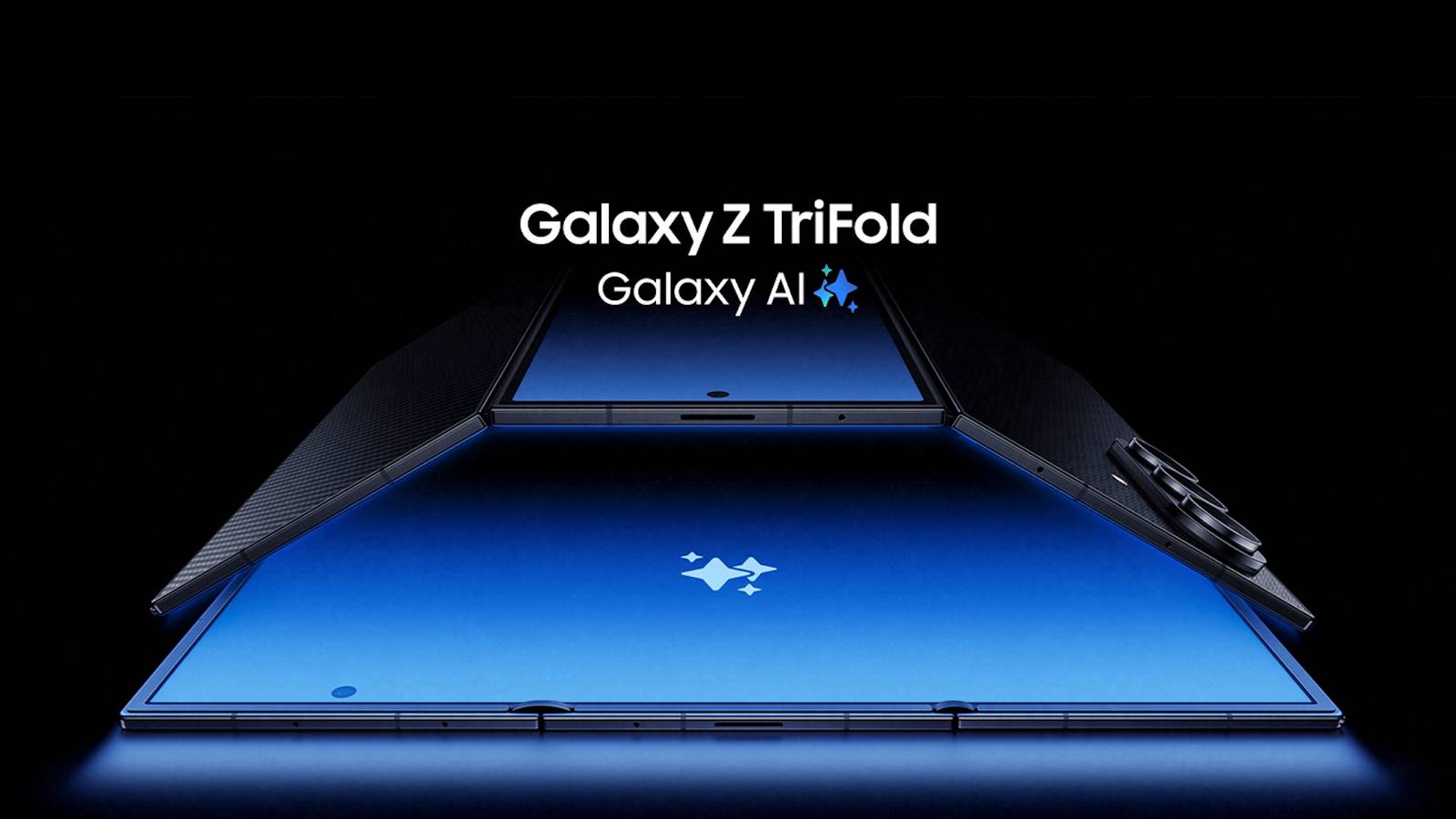 A promotional image of the Samsung Galaxy Z TriFold