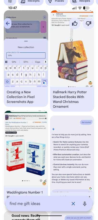 screenshots in the pixel screenshots app