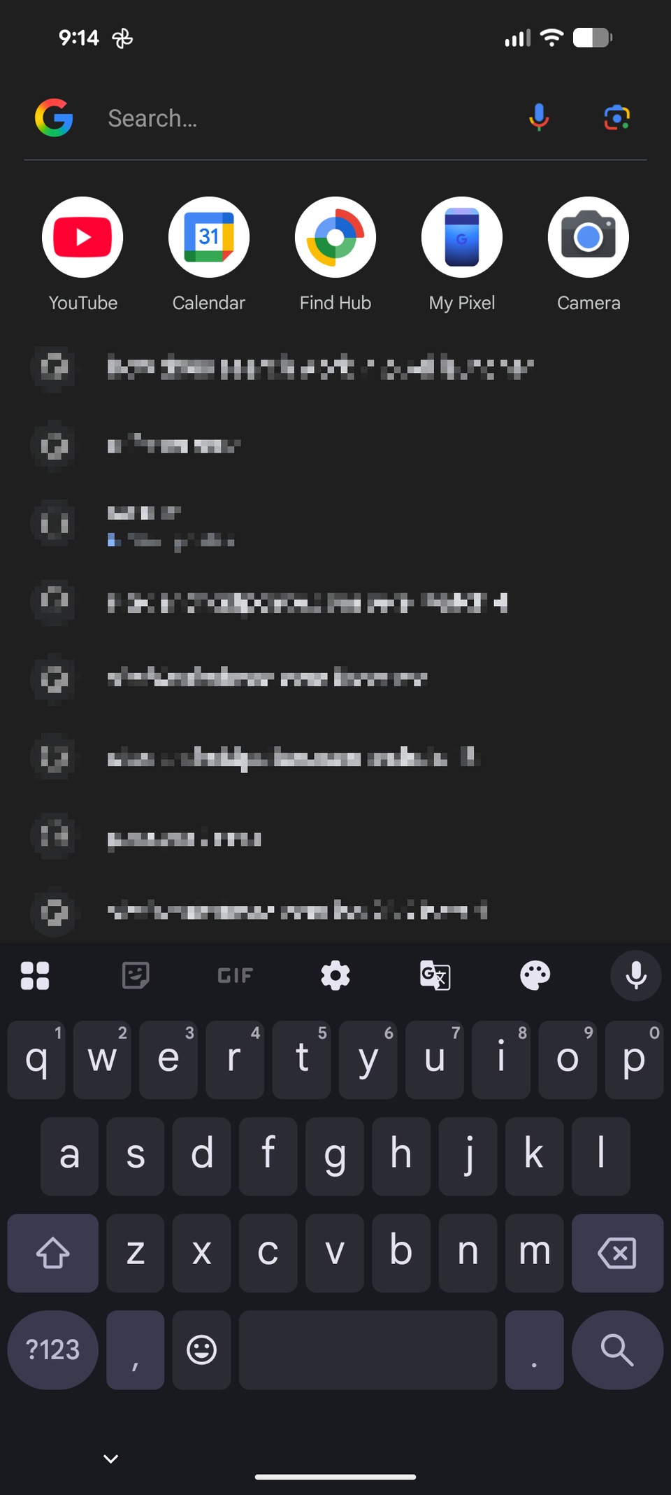 Google Search-powered tool in Pixel Launcher