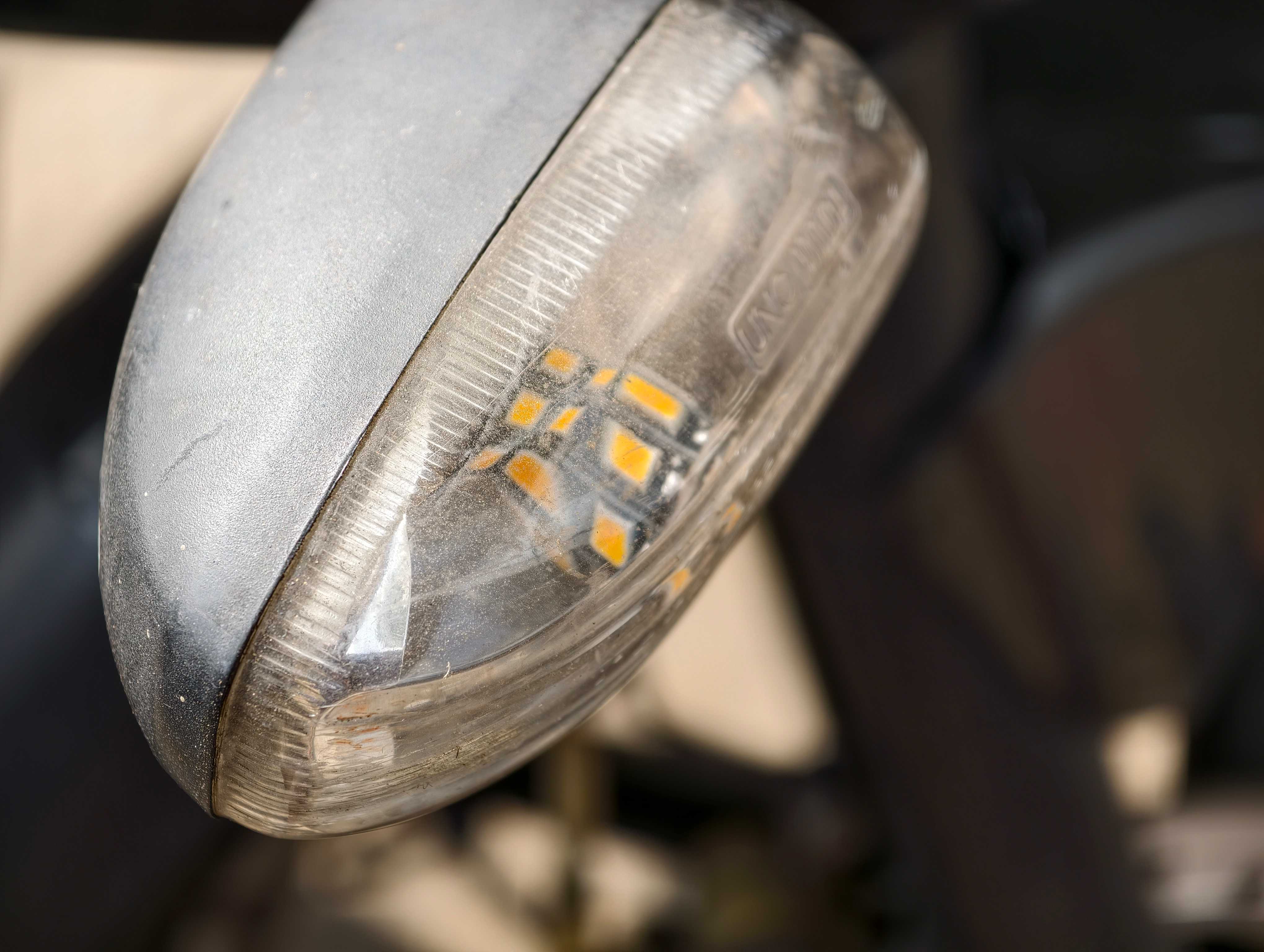 Telemacro sample shot of a bike's LED indicator taken from Vivo X300 Pro
