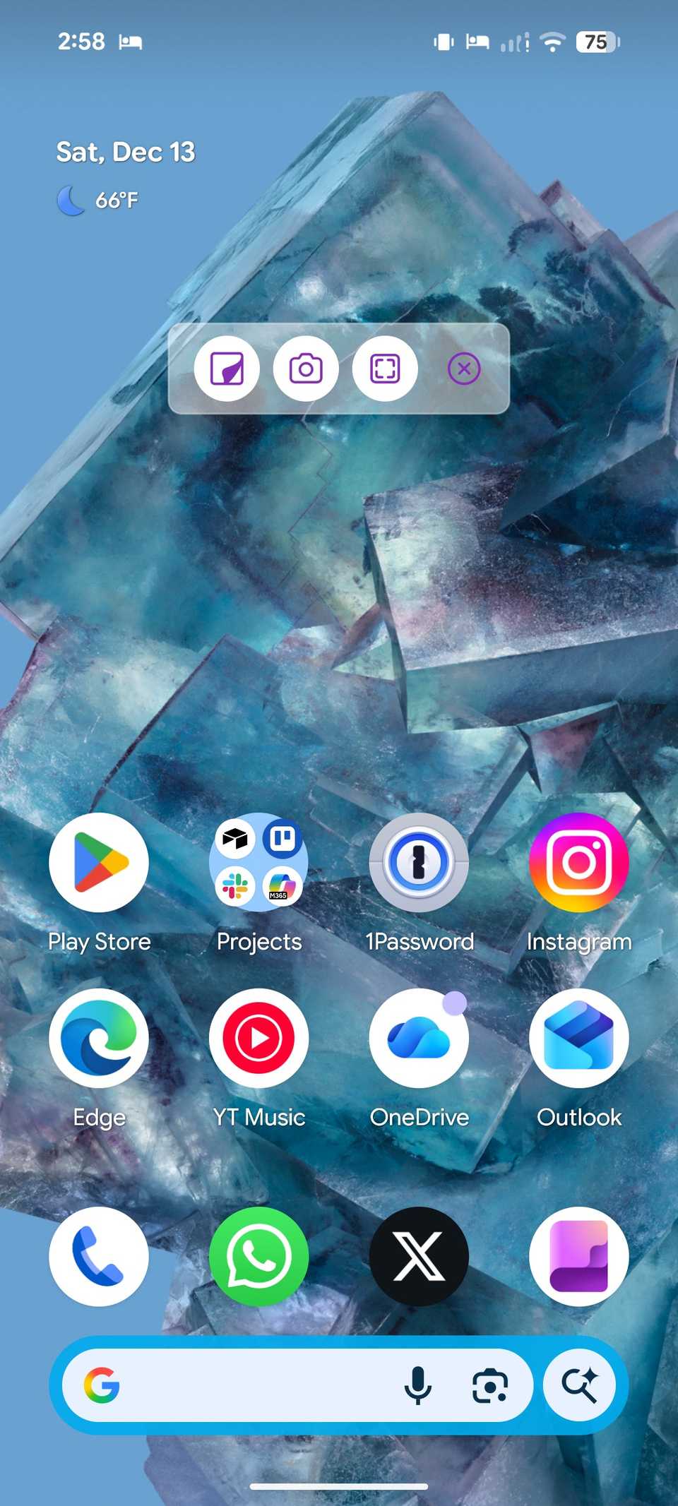 Schermata iniziale di Android
