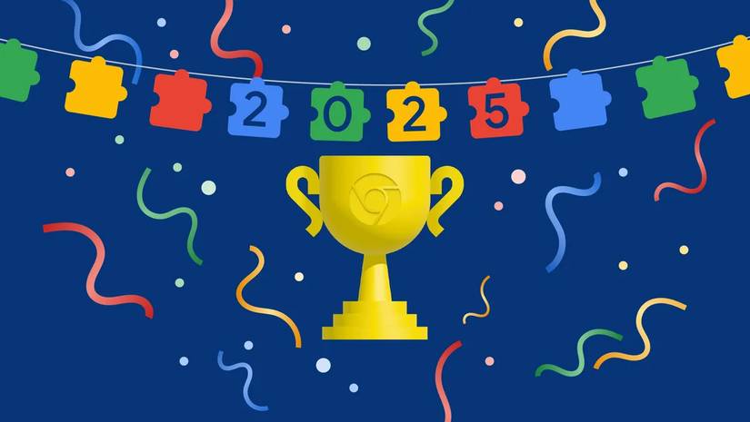 A graphic highlighting 2025 and chrome extensions.