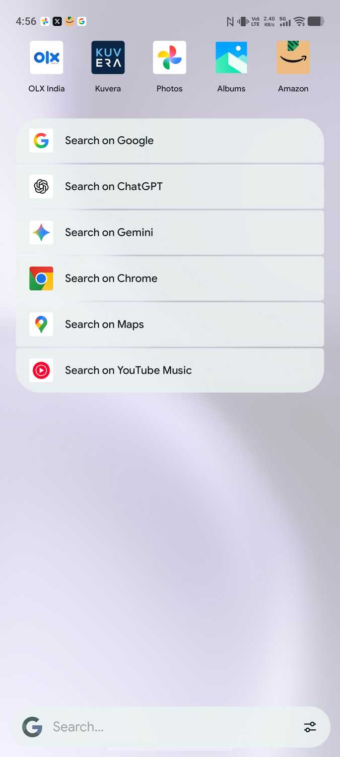 Pixel Search app for Android