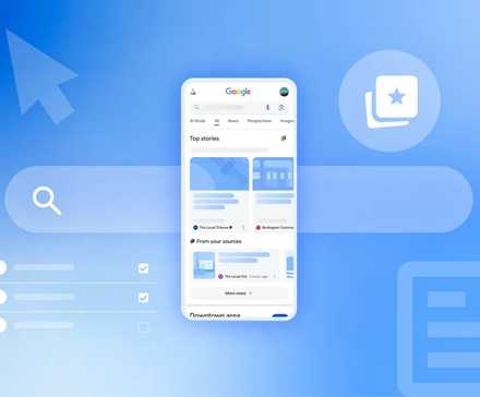 A graphic highlightig Google Search's preferred sources.