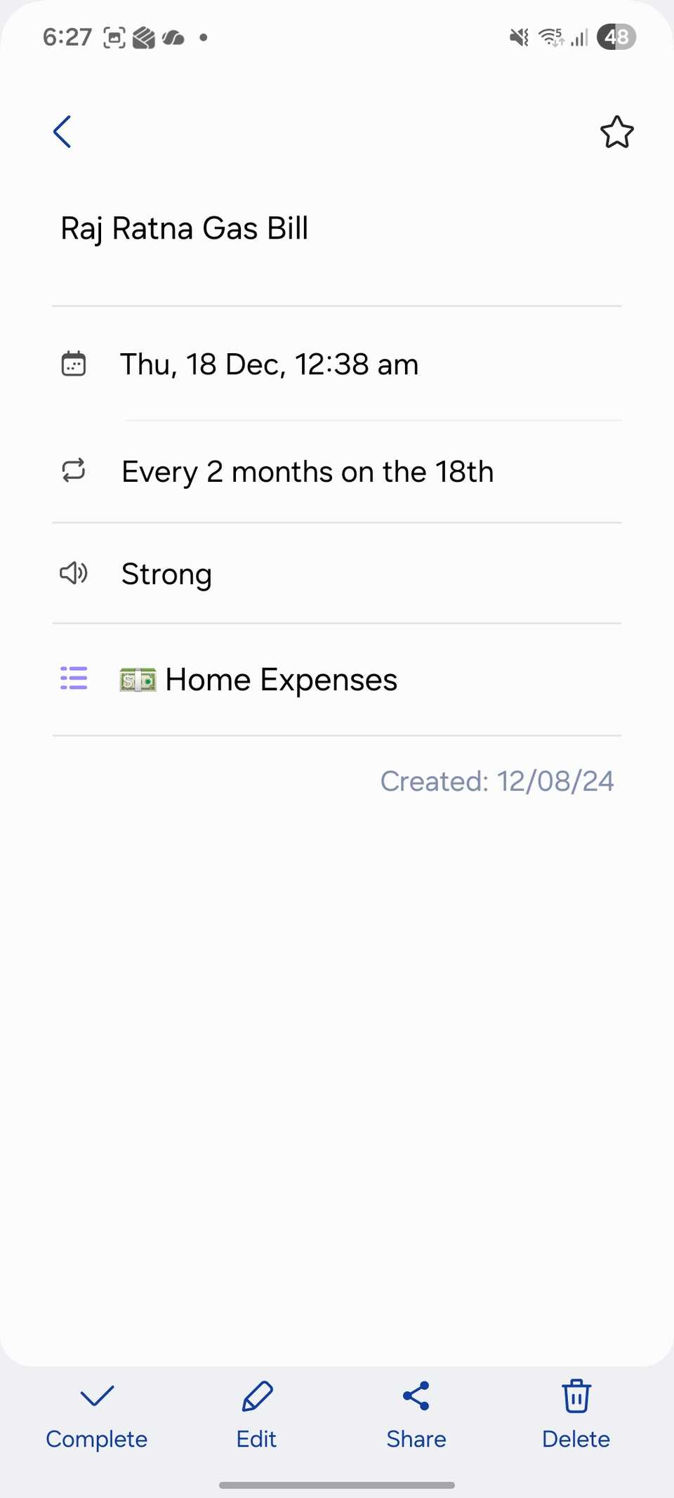 aggiungendo un promemoria nel Calendario Samsung
