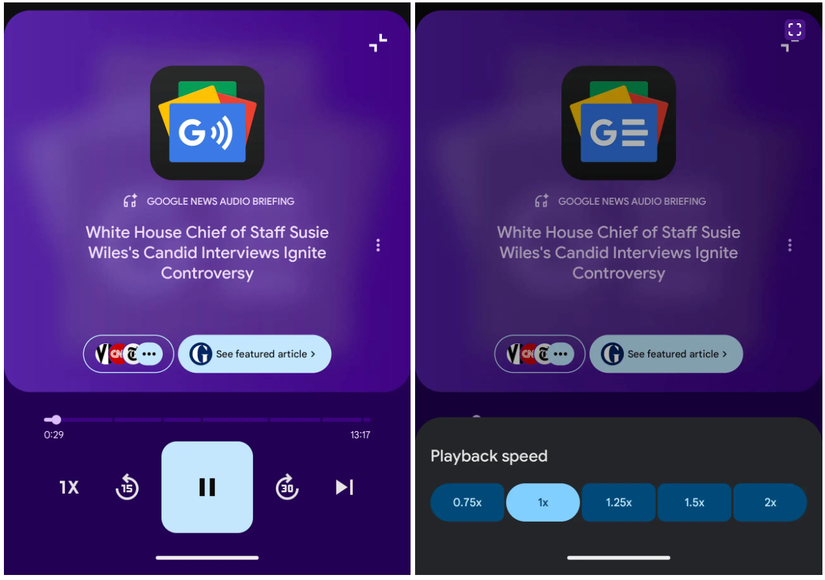 Google News Audio Briefing