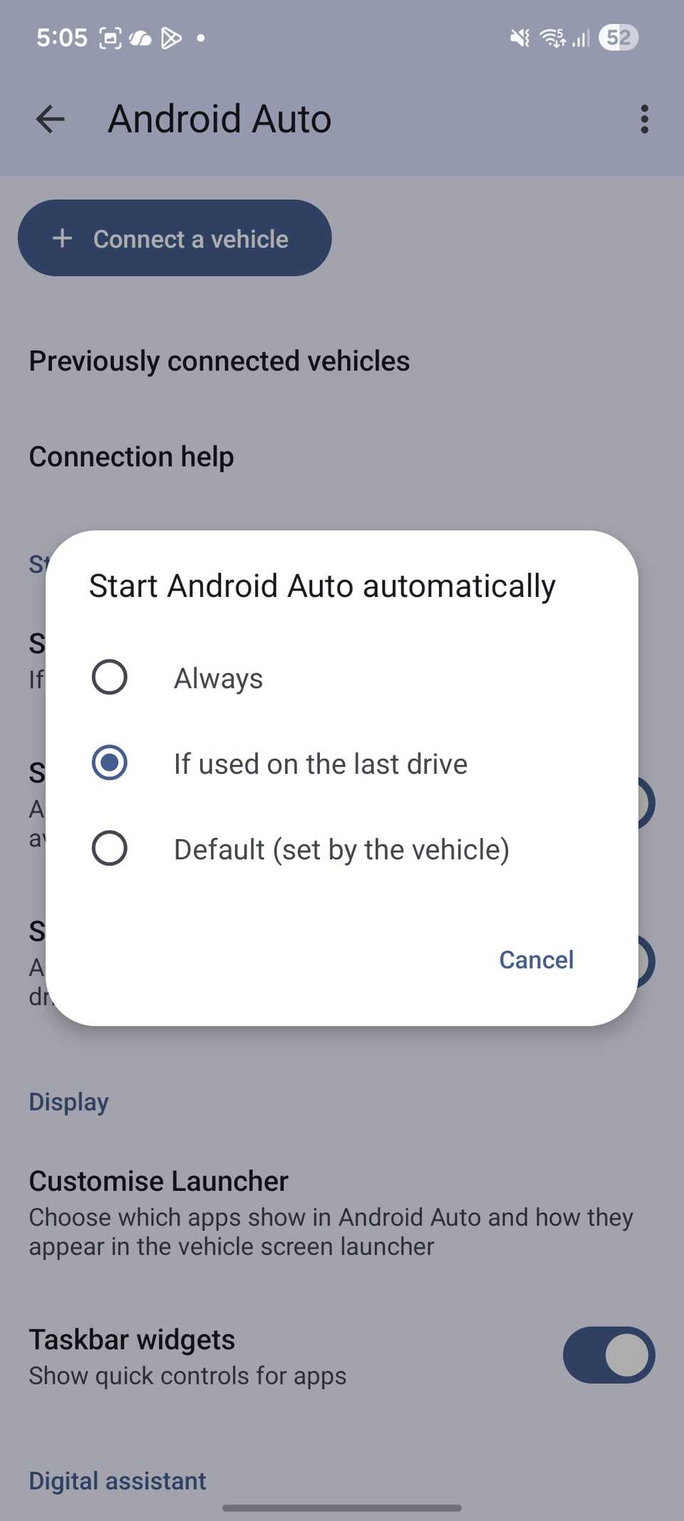 avviare Android Auto automaticamente