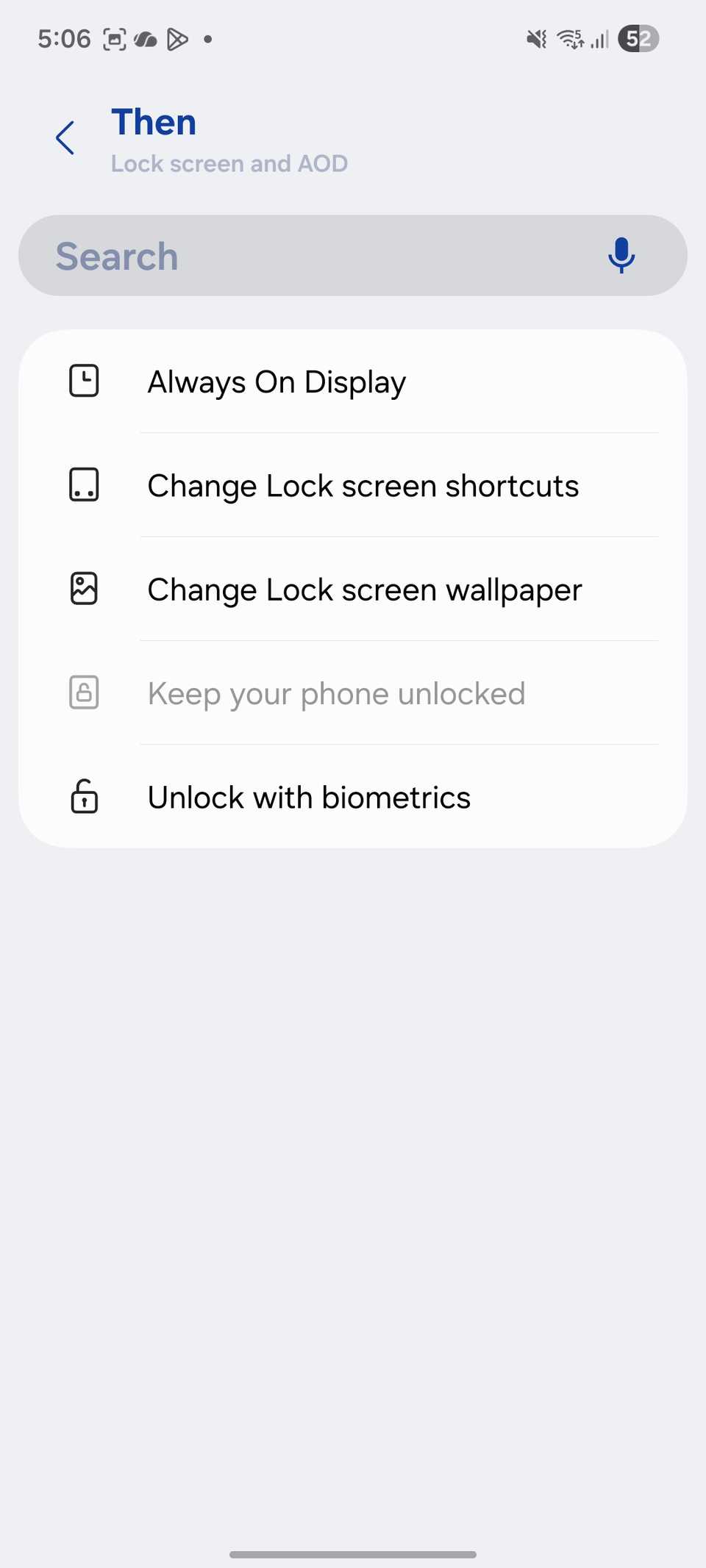 disattivare AOD quando Android Auto è connesso