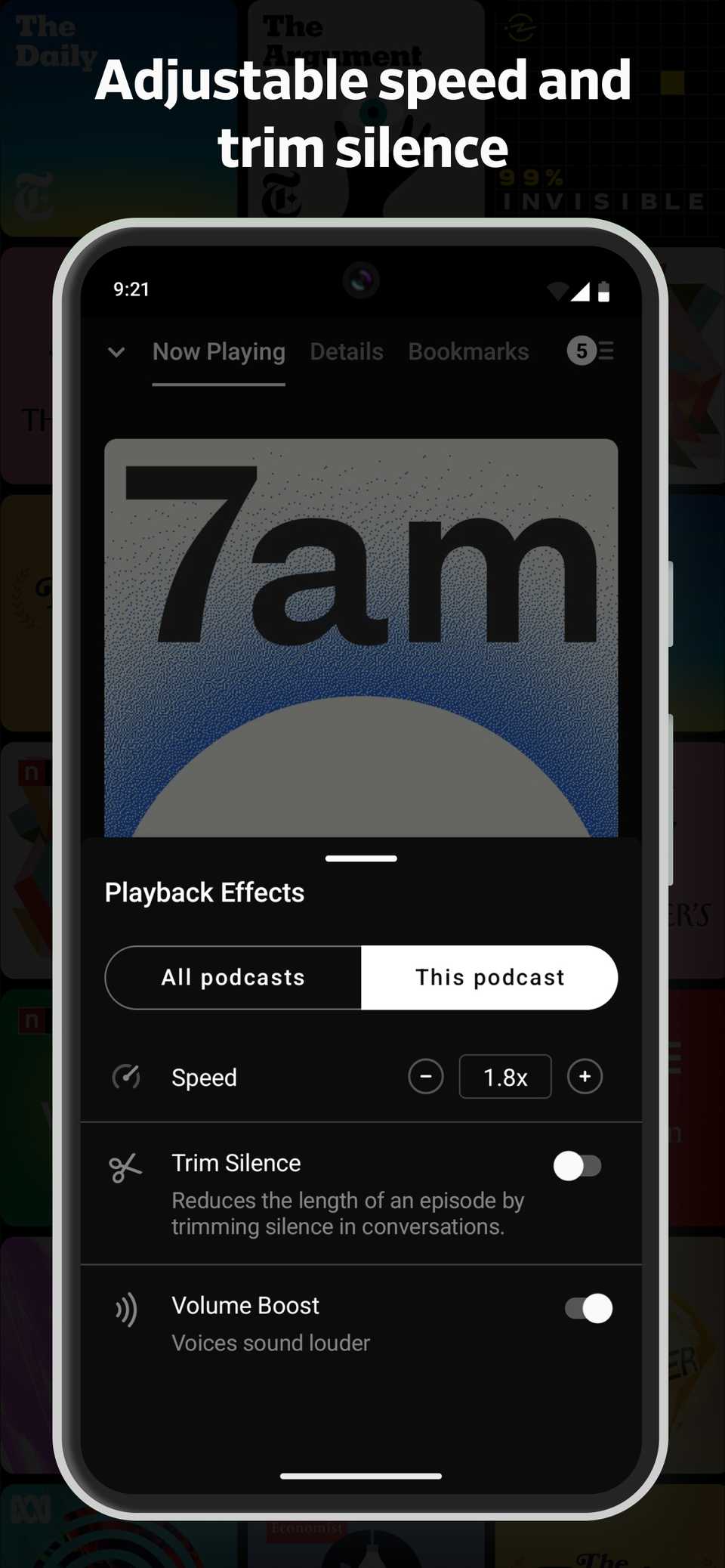 PocketCasts player