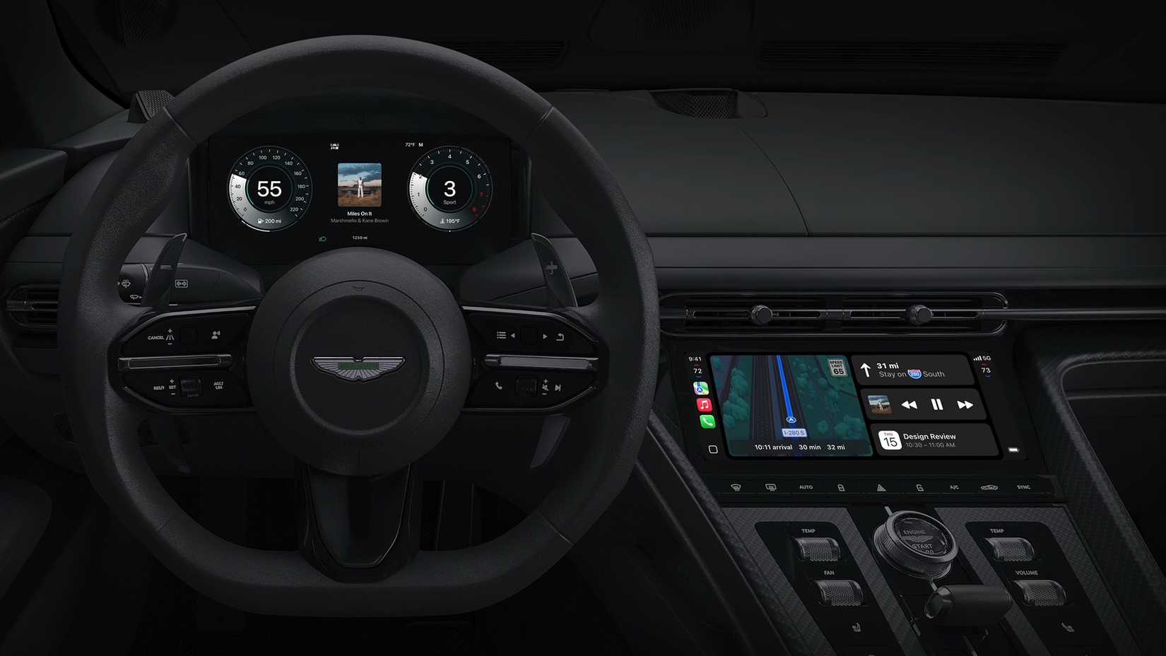 CarPlay Ultra em imagem promocional.