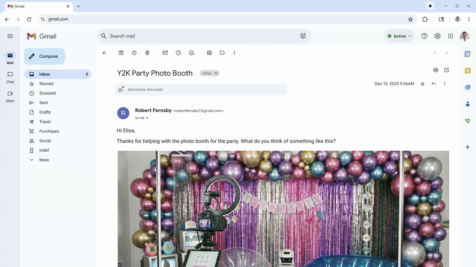Um GIF destacando o recurso de navegação automática do Chrome.