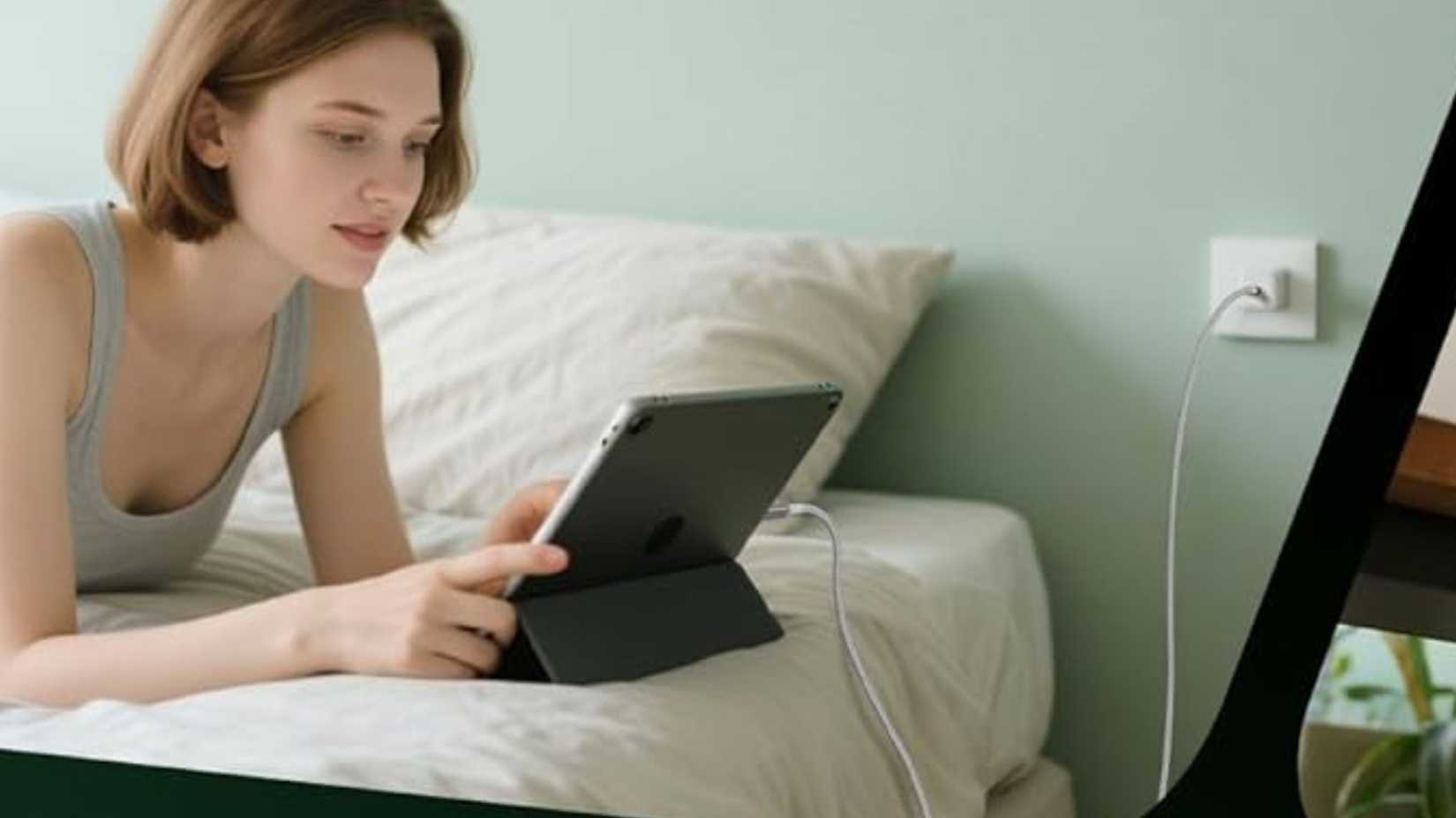 Persona che utilizza il cavo USB-C SwaggWood