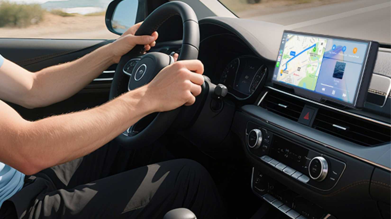 Topexplore Schermo Android Auto da 9,26'' in auto