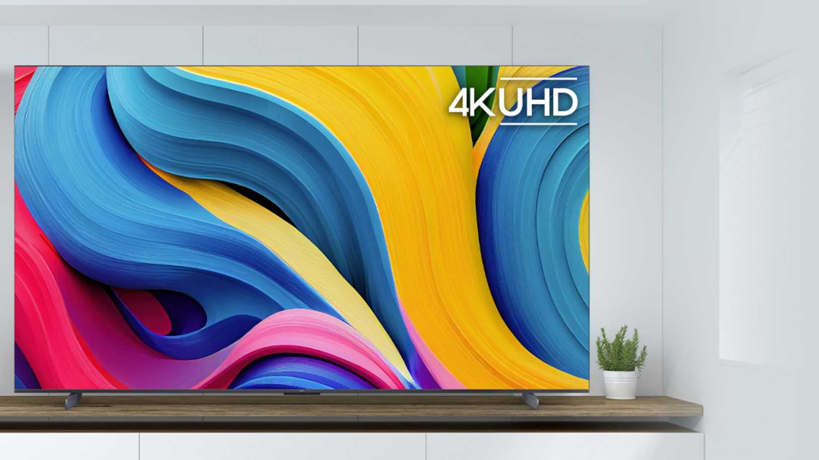 TCL 98-Inch Class S5 4K LED Smart TV mounted to wall