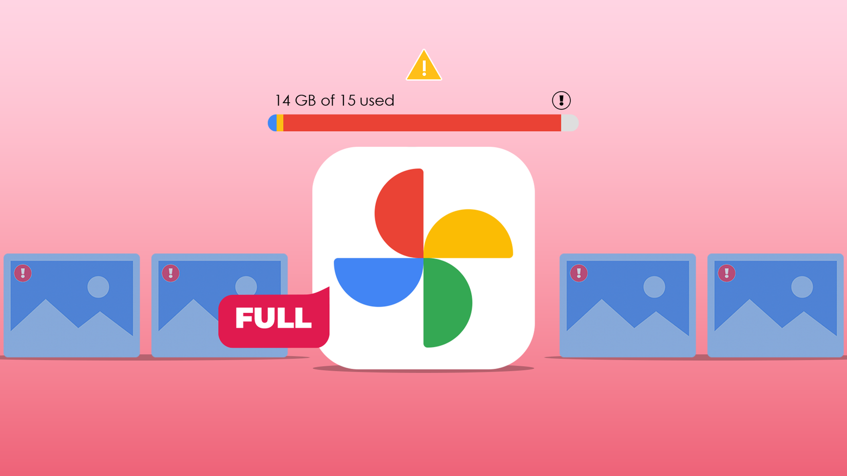 Logo di Google Foto con l'etichetta 