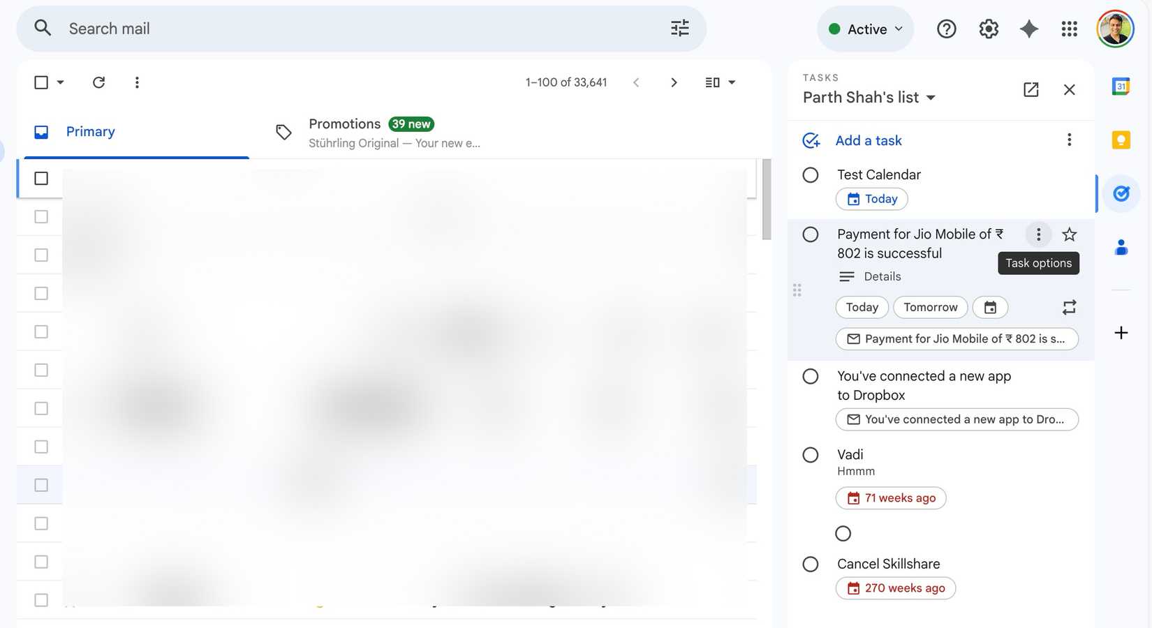 add emails to Google Tasks