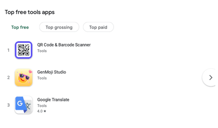 Infected apps on the Google Play Store.