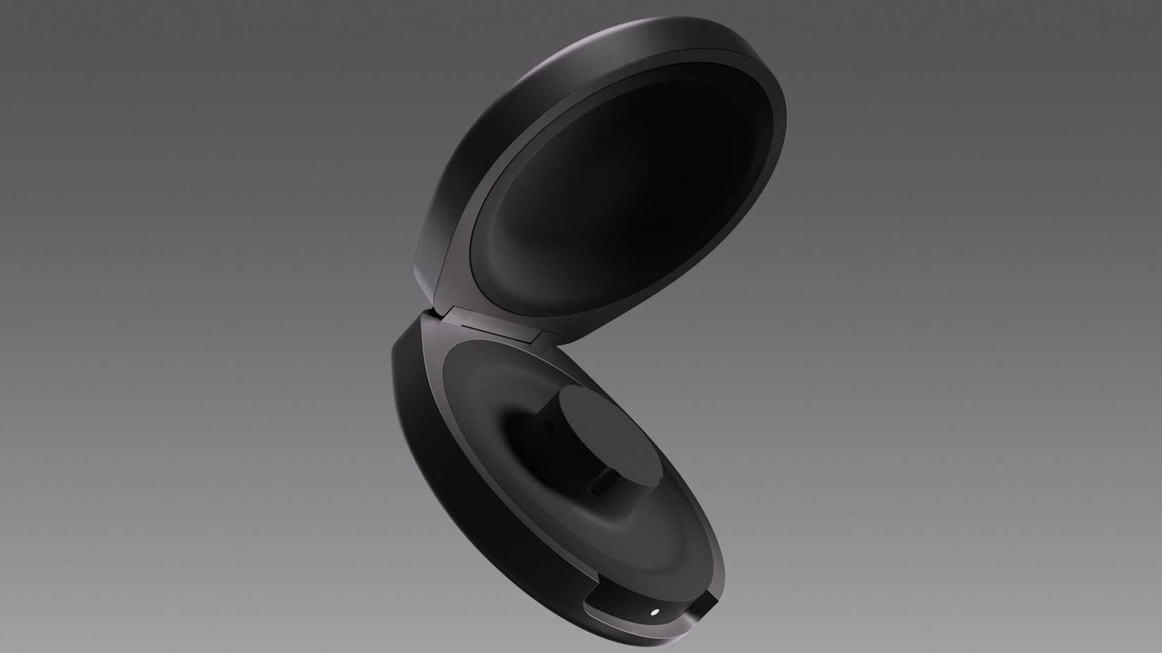 An open Oura Charging Case