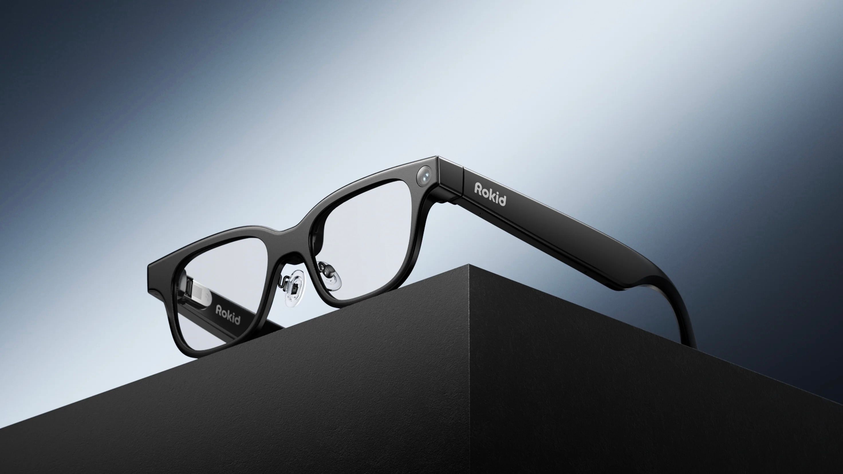 A promotional image of the Rokid AI Glasses Style