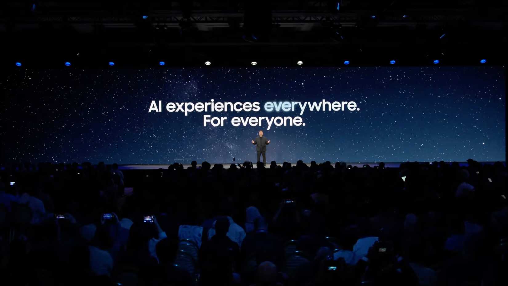 A screenshot taken from Samsung's CES 2026 event