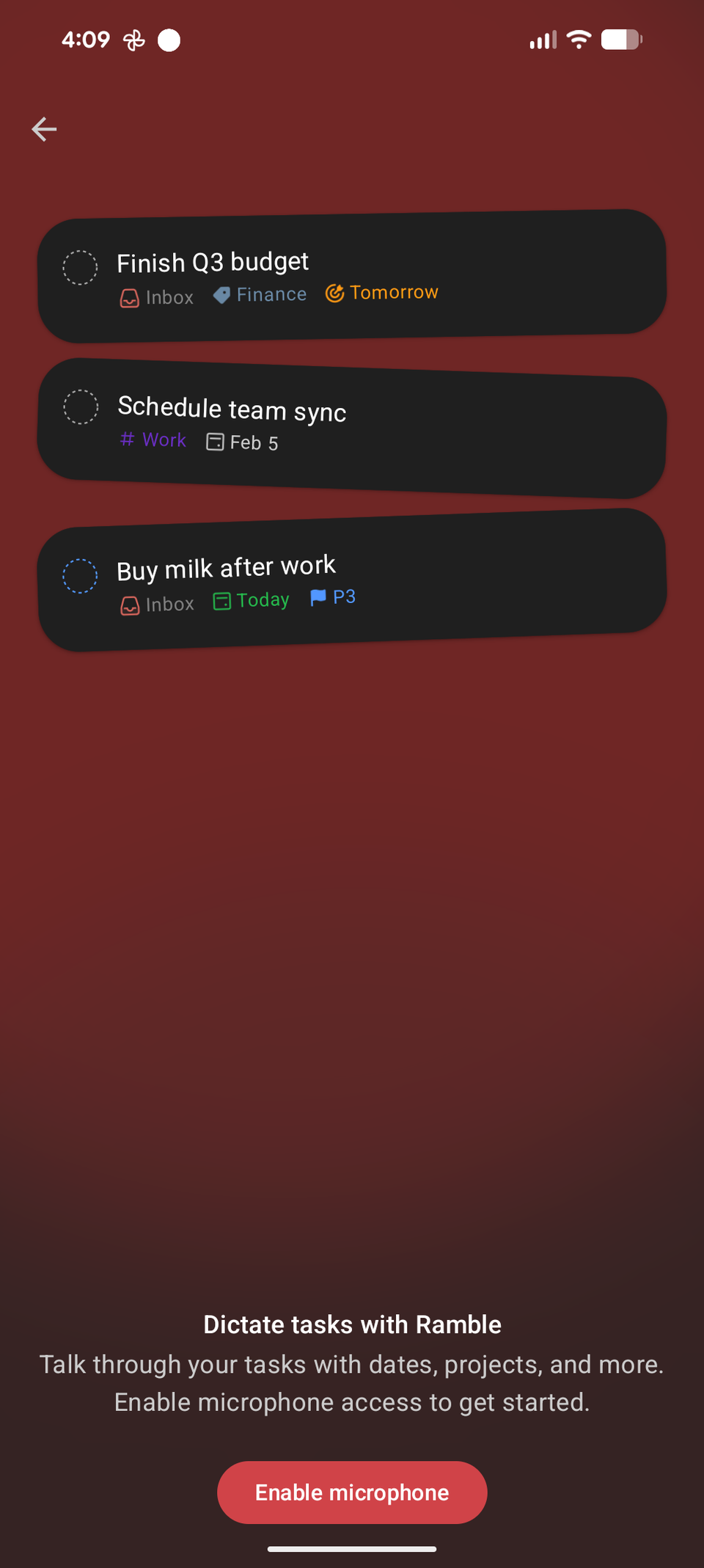 Todoist Ramble intro