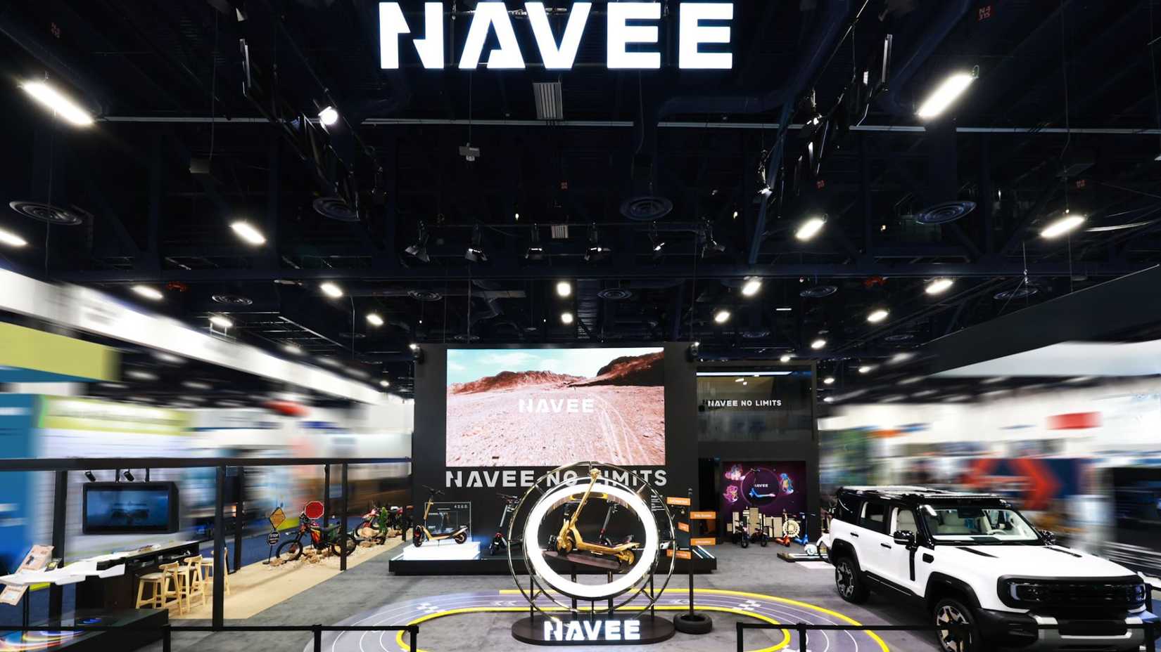 wide shoot of booth at exhibition