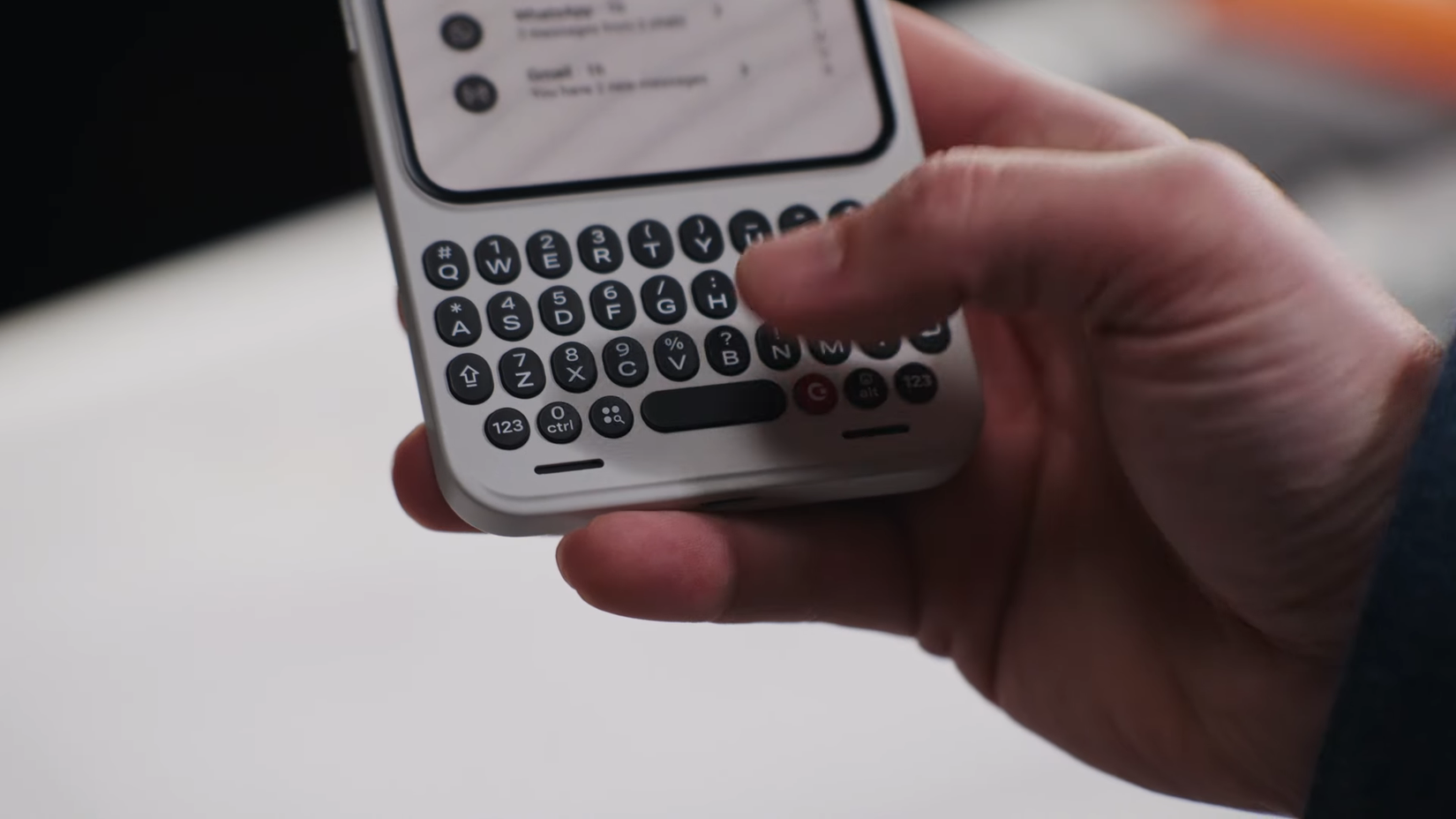 O teclado do Clicks Communicator.